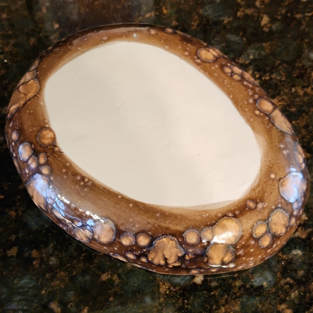 Handmade Owl Ceramic Dish Signed By Artist - Picture 2 of 5